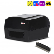  Термотрансферный принтер этикеток MPRINT TLP300 TERRA NOVA (300 DPI) USB, RS232, Ethernet Black с отделителем